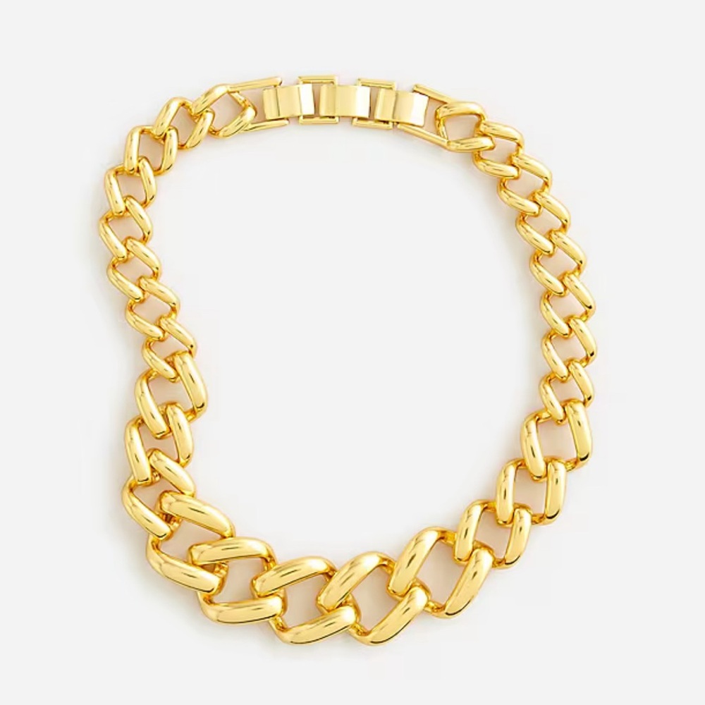 J.Crew Chunky Square Chainlink Necklace